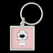 Big Nose Westie keychains