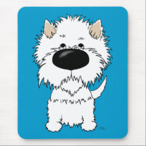 Big Nose Westie mousepads