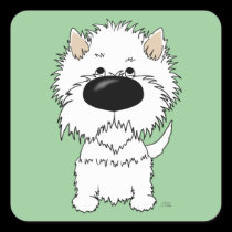 Big Nose Westie stickers
