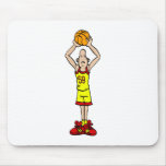 Big nosed number 59 player mousepad