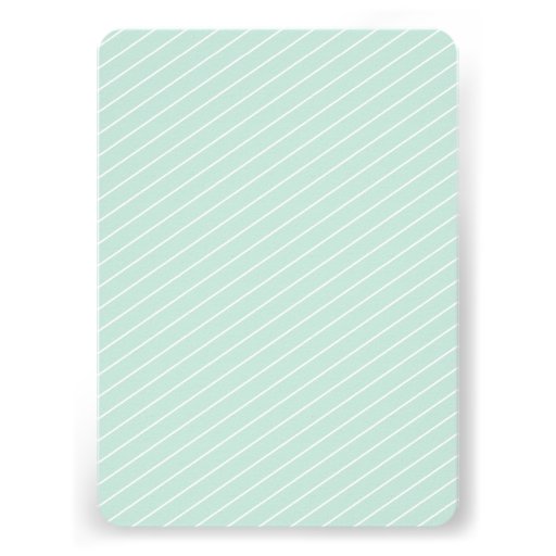 Big Number 1 Stripes Baby Girl 1st Birthday Party Personalized Invitation