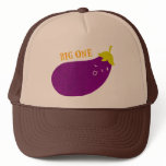 Big One Eggplant Doodle Art Hat