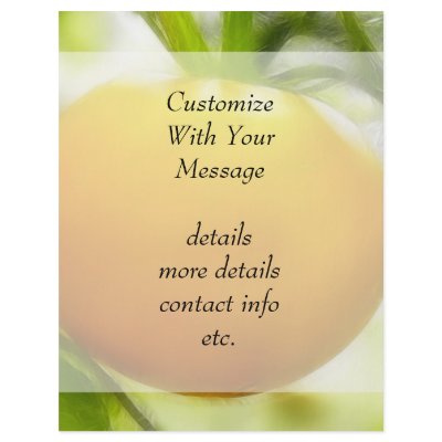 Big Orange Heirloom Tomato Personalized Flyer by Pretty_World