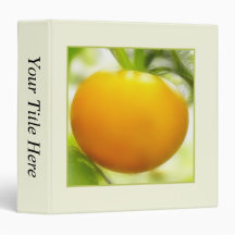 Big Orange Heirloom Tomato Vinyl Binders
