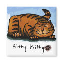 Big Orange Kitty Magnet