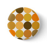 Big Orange Polka Dots Pinback Button