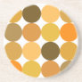 Big Orange Polka Dots Drink Coasters