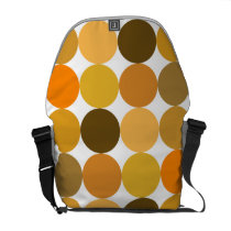 Big Orange Polka Dots Commuter Bag