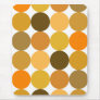 Big Orange Polka Dots Mouse Pads