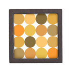 Big Orange Polka Dots Premium Trinket Boxes