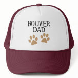 Big Paws Bouvier Dad Trucker Hats