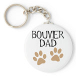 Big Paws Bouvier Dad Key Chain