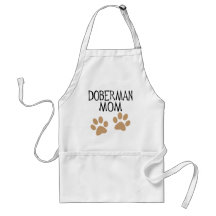 Big Paws Doberman Mom Apron