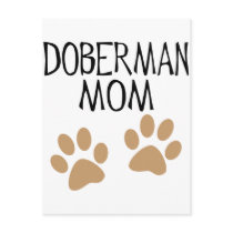 Big Paws Doberman Mom Postcard