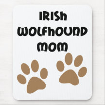 Big Paws Irish Wolfhound Mom Mouse Pads