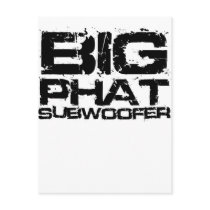 Big Phat Subwoofer Dubstep Post Cards