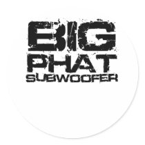 Big Phat Subwoofer Dubstep Stickers