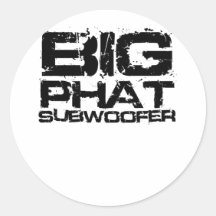 Big Phat Subwoofer Dubstep Stickers