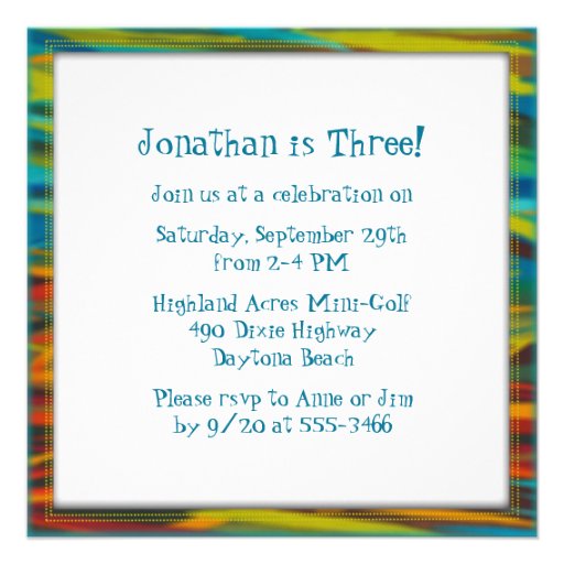 Big Photo Little Boy's Birthday Party Invitation
