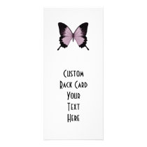 Big Pink & Black Butterfly - Personalize Rack Card Template