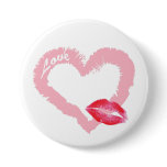 Big Pink Love Heart with Lips