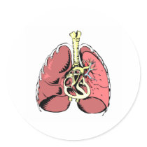 Big Pink Lungs stickers by cyd000 Big Pink Lungs stickers