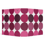 Big Pink Polka Dots binders