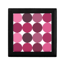 Big Pink Polka Dots Pattern gift boxes