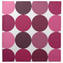Big Pink Polka Dots Pattern napkins
