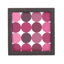 Big Pink Polka Dots Pattern premium gift boxes
