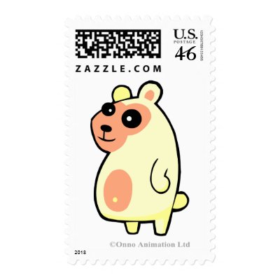 Big Polar Bear Postage Stamp by Onno_Animation