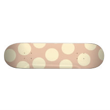 big polka dots pattern skate board deck