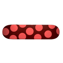 big polka dots pattern skateboard deck