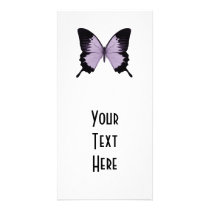 Big Purple & Black Butterfly Photo Card
