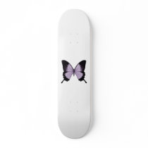 Big Purple & Black Butterfly Skate Deck