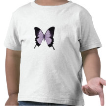 Big Purple & Black Butterfly Tshirts