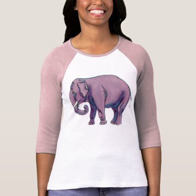 Big Purple Elephant T Shirts