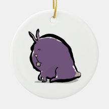 big rabbit christmas ornaments