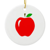 Big Red Apple Christmas Tree Ornaments