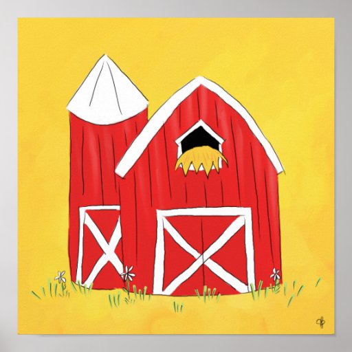Big Red Barn Posters | Zazzle