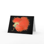 Big Red Betta Fish Greeting Card