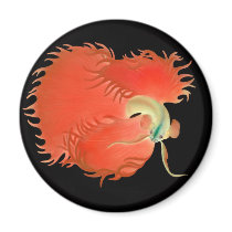 Big Red Betta Fish Magnet