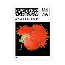 Big Red Betta Fish Postage