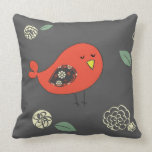 Big Red Birdie and Little Decorative Birdies pillows