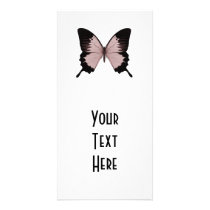 Big Red & Black Butterfly Customized Photo Card