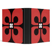 BIG RED FLOWER binders by bd5178 BIG RED FLOWER binders