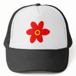 Big Red Flower Trucker Hats
