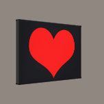 Big red heart canvas canvas prints