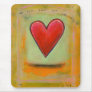 Big red heart colorful art unique Love Differently Mouse Pads