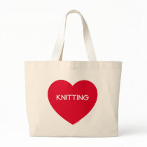Big Red Heart Customizable Bag (Long Text)